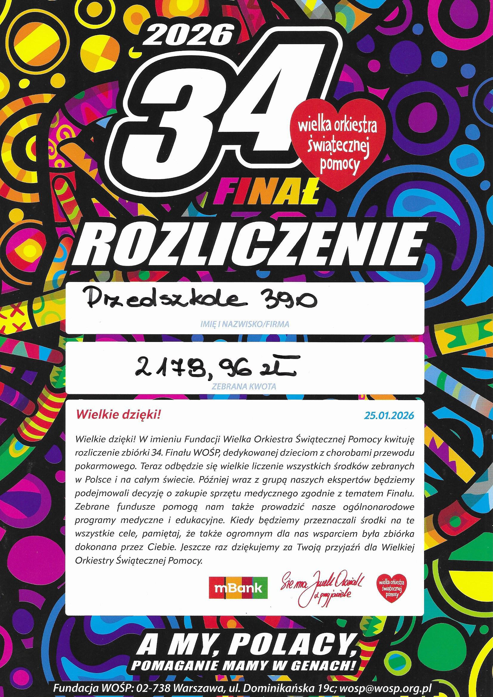 Galeria - Przedszkole 390 w Warszawie