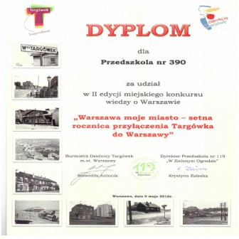 Galeria - Przedszkole 390 w Warszawie